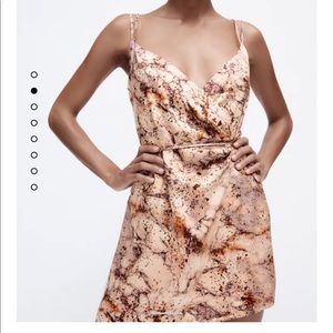 Satin effect ZARA dress